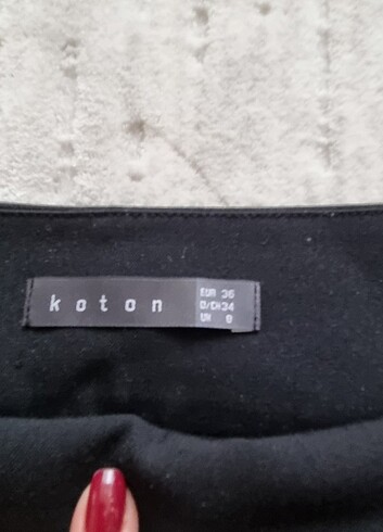 36 Beden siyah Renk Koton siyah etek