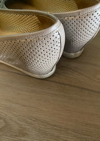 Hotiç Gri Tokalı Kadın Espadril Topuklu Ayakkabı - Görsel 3