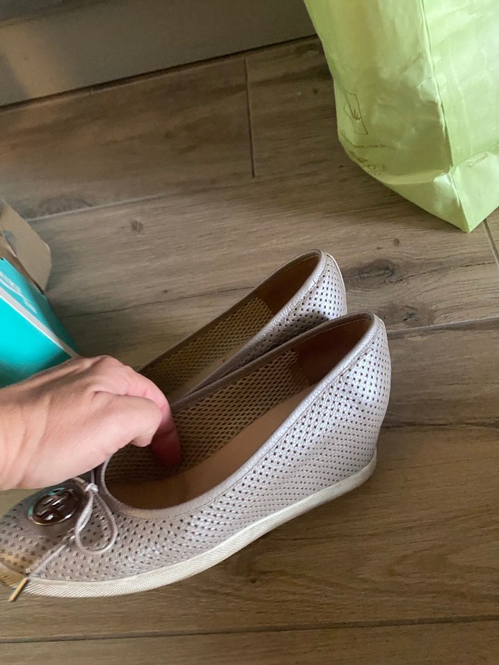 Hotiç Gri Tokalı Kadın Espadril Topuklu Ayakkabı - Görsel 4