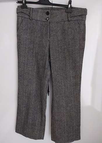 Gri Kemerli Kadın kışlık pantalon
