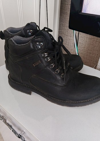 Siyah Deri Tokalı Erkek Bot - Görsel 5