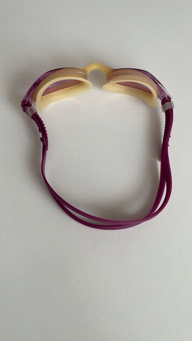 Şeffaf Bağlamalı Pembe Yüzücü Gözlüğü - Görsel 2