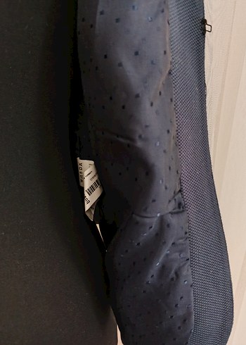 Düğmeli Lacivert Mini Kadın Blazer - Görsel 5