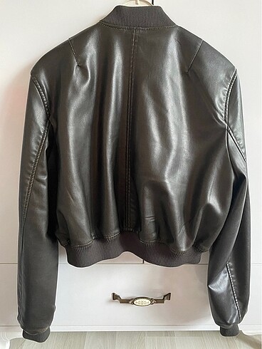 Pull and Bear Pull and bear bomber deri ceket
