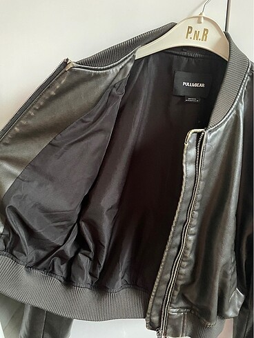 s Beden Pull and bear bomber deri ceket