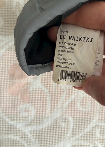 Gri Erkek Çocuk Eldivenleri Velcro Kapatma - Görsel 3