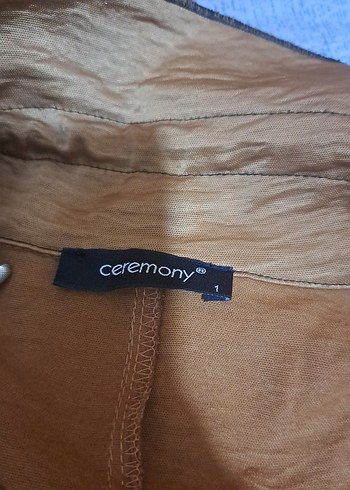 çıtçıtlı Kahverengi Ceremony Pardesü - Görsel 2