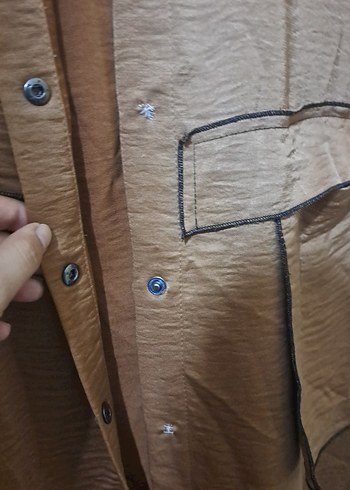 çıtçıtlı Kahverengi Ceremony Pardesü - Görsel 3