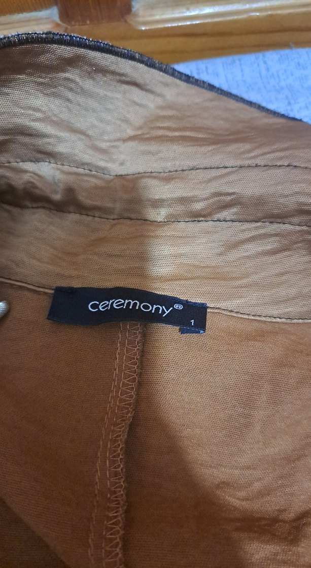 çıtçıtlı Kahverengi Ceremony Pardesü - Görsel 2