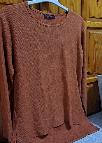 Kadın Uzun Kollu Koyu Turuncu - Görsel 3