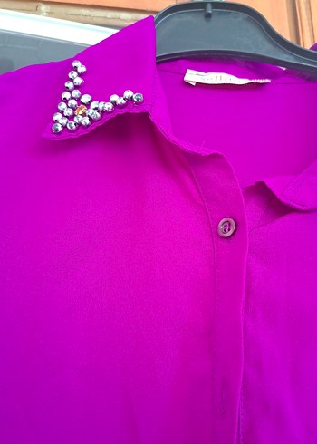 Mor bol gömlek - Görsel 3