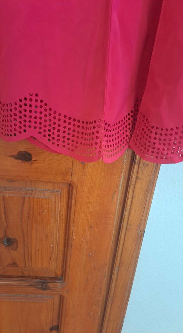 Pembe Piliseli Uzun Kadın Etek - Görsel 4