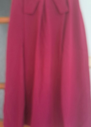 Koyu Fuşya Kadın Uzun Salaş Etek - Görsel 2