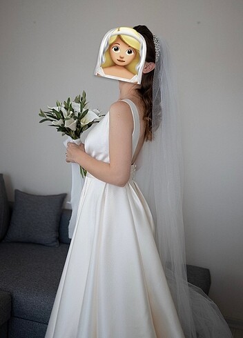 s Beden beyaz Renk Ivory gelinlik