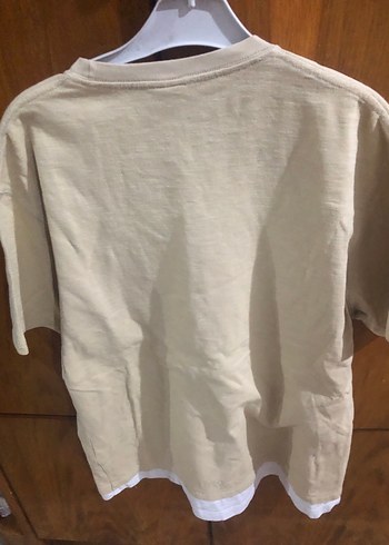 Zara Bej Kısa Kollu Basic Erkek Tişört