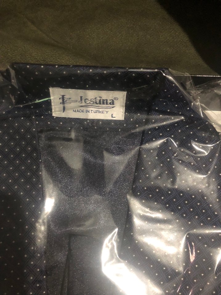 Düğmeli damat pijama takımı sabahlığıda var 3 parça - Görsel 3