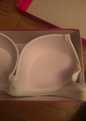 Beyaz Mini Baskılı Sütyen dolgulu 85 beden - Görsel 4