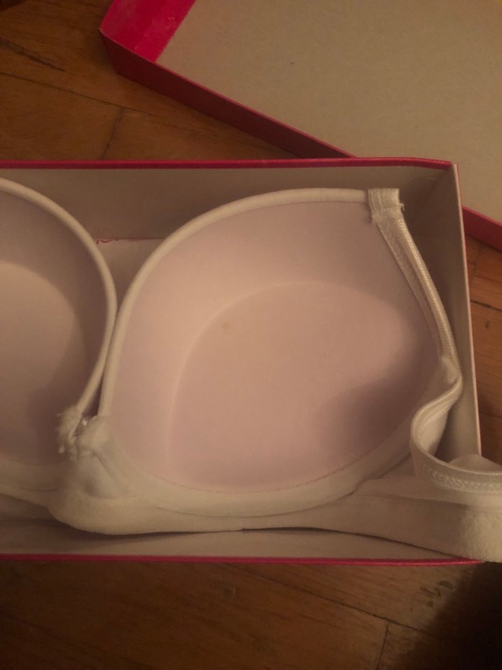 Beyaz Mini Baskılı Sütyen dolgulu 85 beden - Görsel 4