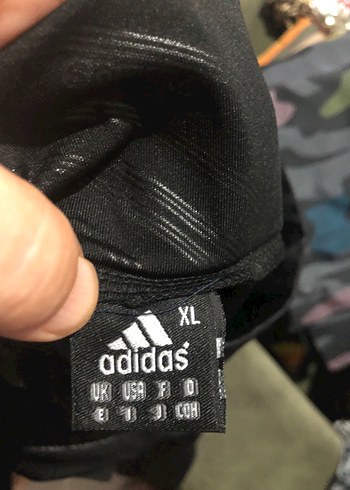 Adidas Siyah Pilili Midi Kadın Tayt