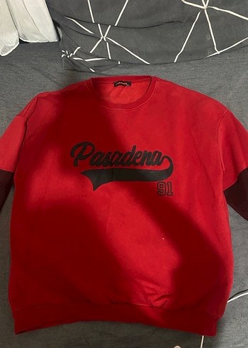 Kırmızı Oversize Kadın Sweatshirt