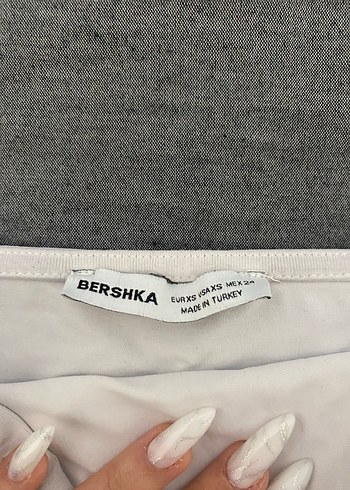 Bershka Beyaz Askılı Kadın Atlet