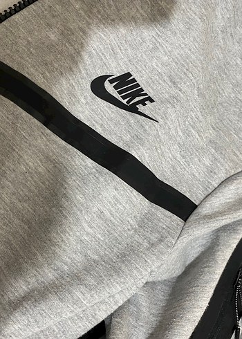 Nike Gri Fermuarlı Eşofman Takımı - Görsel 3
