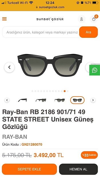 ray ban (state street)