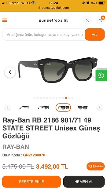 Ray Ban ray ban (state street)
