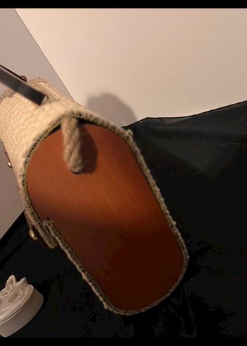 Bej Yılan Desenli Deri Bohem Kadın Çanta - Görsel 2