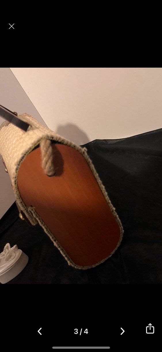 Bej Yılan Desenli Deri Bohem Kadın Çanta - Görsel 2