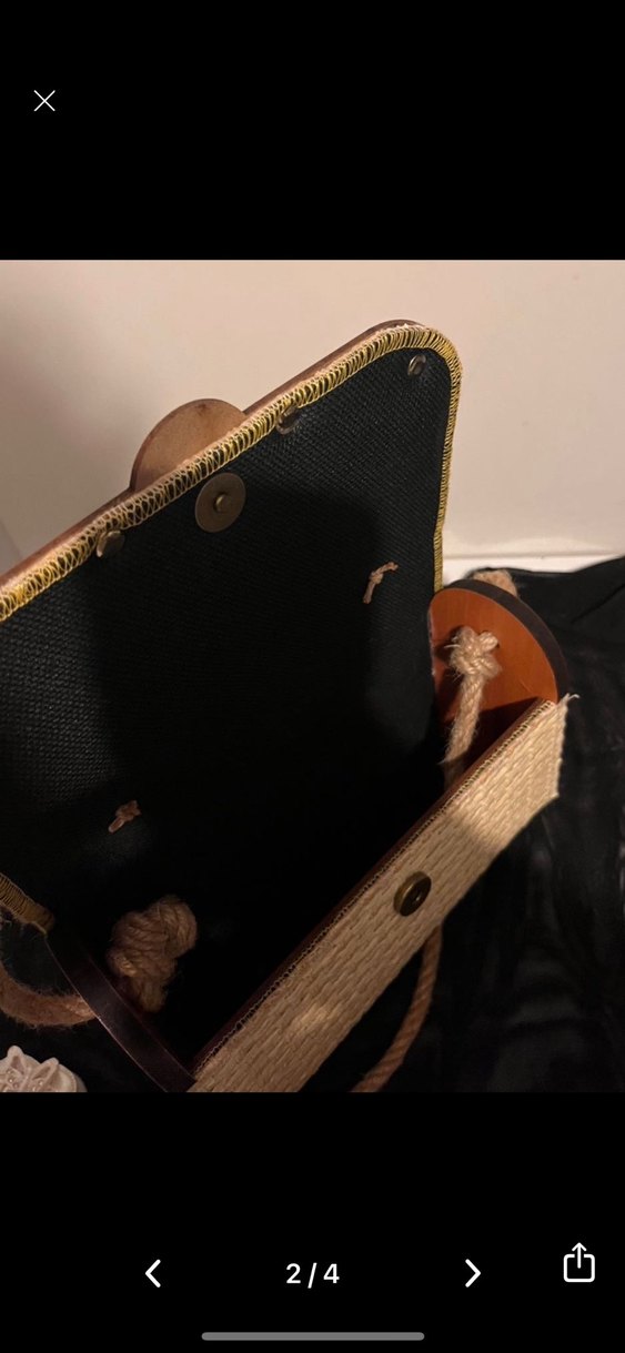 Bej Yılan Desenli Deri Bohem Kadın Çanta - Görsel 3