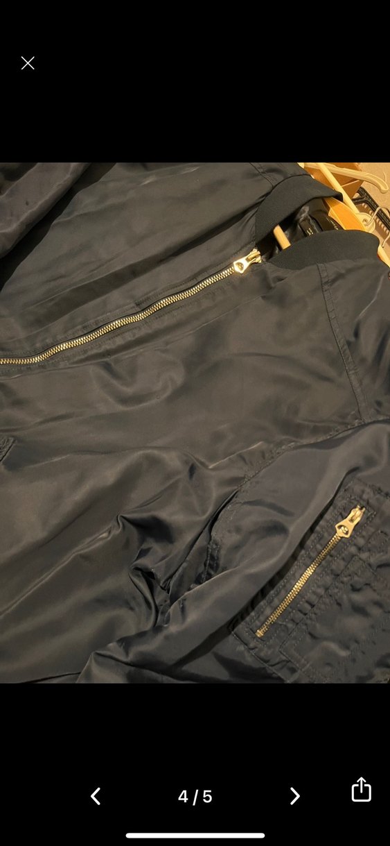 Gri Fermuarlı Kadın Ceket - Görsel 3