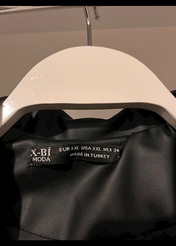 Kadın Siyah Deri Biker Ceket - Görsel 4