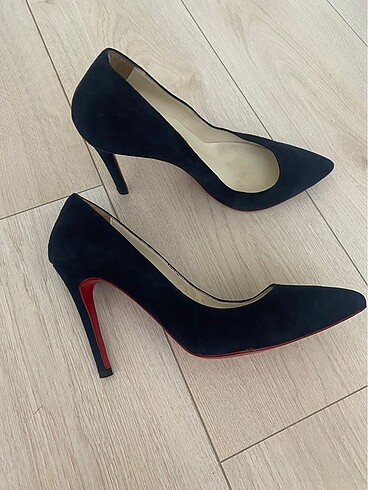 40 Beden lacivert Renk Christian louboutin nubuk stiletto