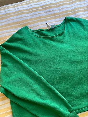 H&M h&m yeşil kazak