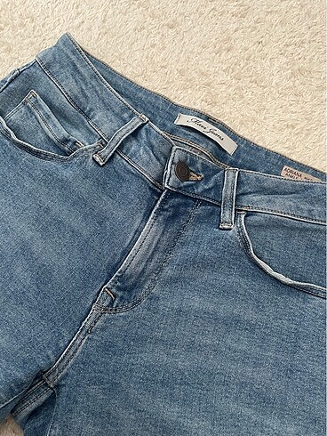 27 Beden mavi Renk Mavi Adriana Ankle jeans, düşük bel