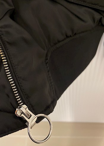 Pull and Bear Düğmeli Siyah Kadın Ceket