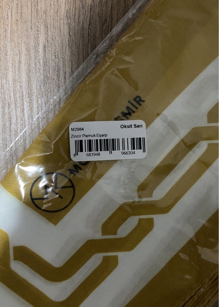 Modakaşmir Zincir pamuk eşarp - Görsel 2