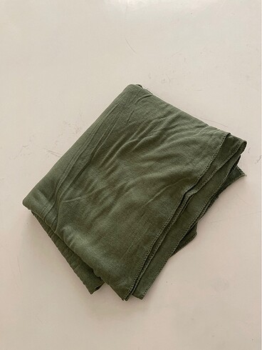 Yeşil penye şal - Görsel 3