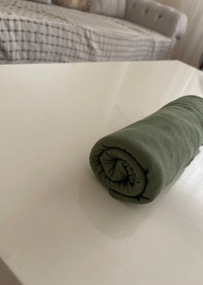 Yeşil penye şal - Görsel 2