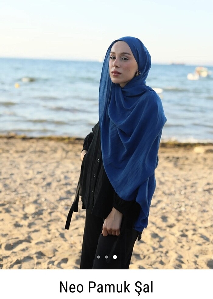 Modakaşmir neo pamuk şal - Görsel 3