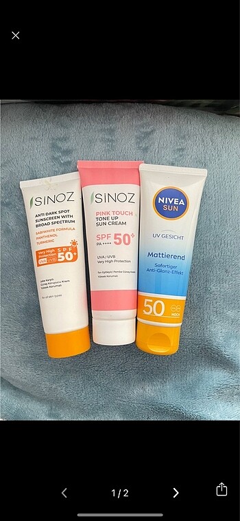 Sinoz nivea güneş kremi