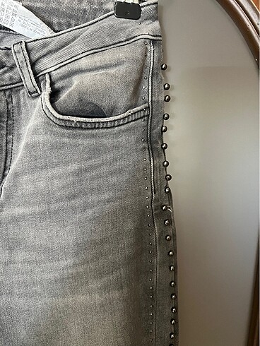 Zara Dar paçalı kot pantolon - Görsel 2