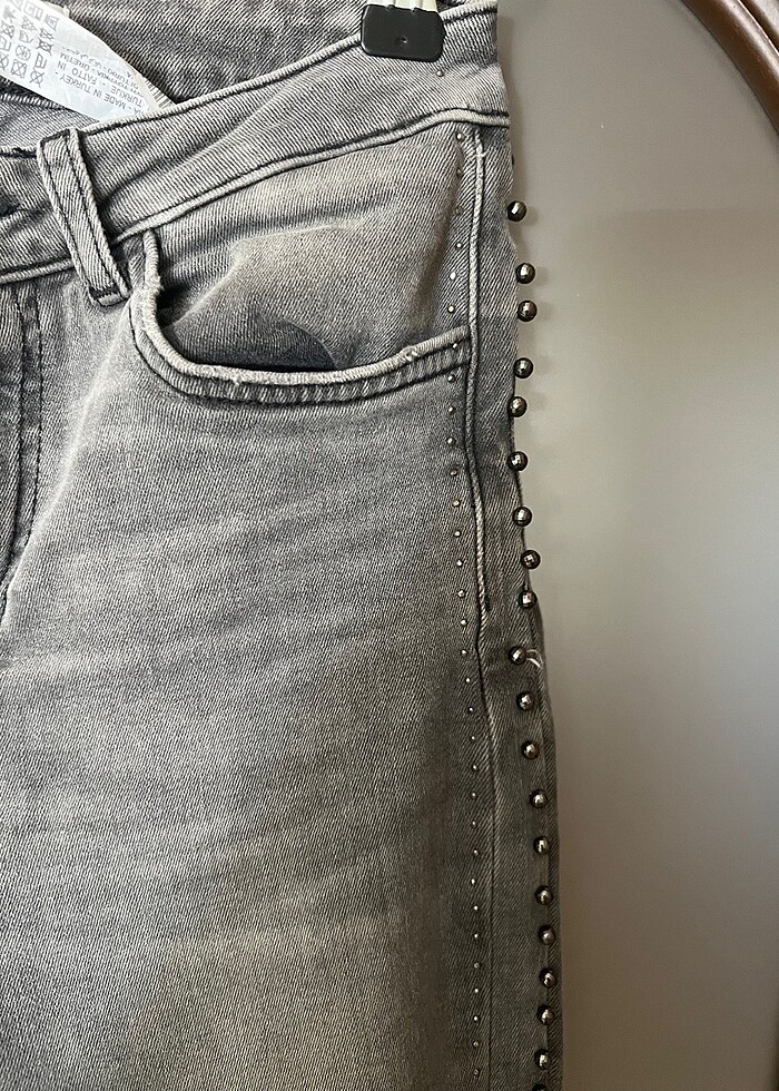 Zara Dar paçalı kot pantolon - Görsel 2