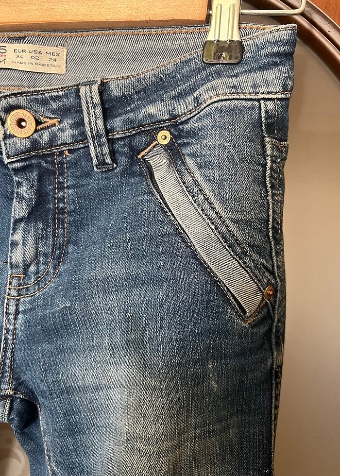 Zara dar paçalı kot pantolon - Görsel 2