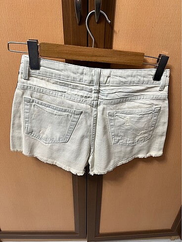 Mini kot şort - Görsel 7