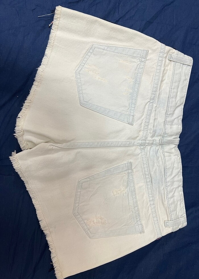 Mini kot şort - Görsel 5