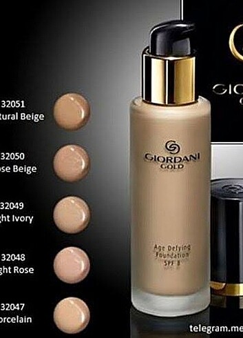 Giordani gold fondöten