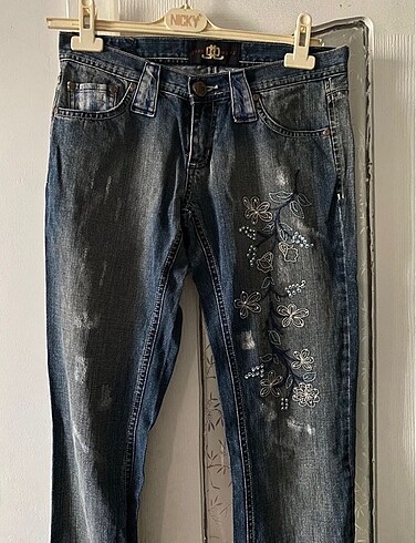dusuk bel vintage jean