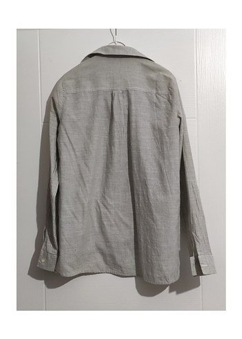 Zara Zara Basic Nakışlı M Keten Bohem Gömlek